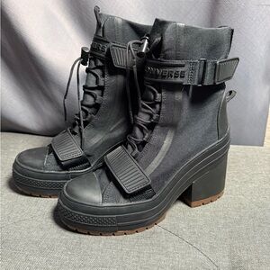 Converse Women's Black Combat Boots